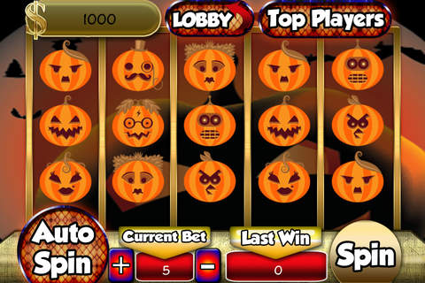 Aaaaahalloween Pumpkin Slots Casino Free 777 screenshot 2