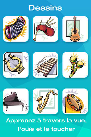 Musical Instrument Picture Flashcards for Babies, Toddlers or Preschool screenshot 3