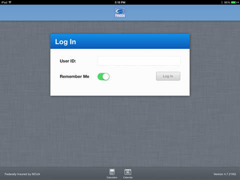 TVA Community Credit Union Mobile for iPad screenshot 2