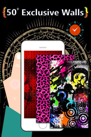 iClock – Punk Style : Alarm Clock Wallpapers , Frames and Quotes Maker For Free screenshot 3