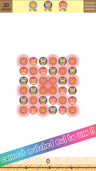 AHappy Owl Blast Free - Swipe and match the Cute Owl to win the puzzle games