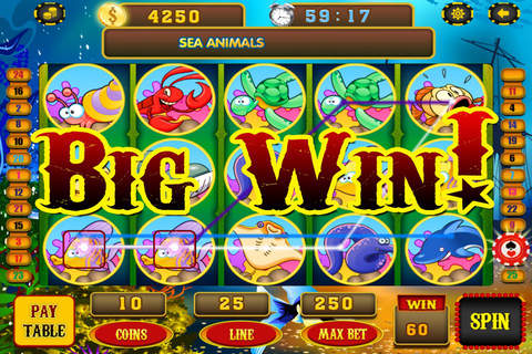 All New Sea Animals Slots Win Big Casino Vegas Strip & Tournaments Pro screenshot 2