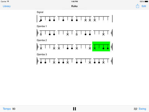 【免費音樂App】Djembe Notes - Compose, play and share djembe rhythms-APP點子