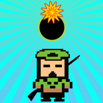 Pixel Bomber (avoid bomb) - Free 8-bit Retro Pixel action fight game LOGO-APP點子