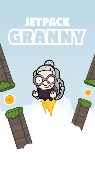 【免費遊戲App】Jetpack Granny - Flappy Style-APP點子