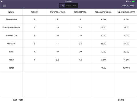 Cashier for iPad－pocket pos,barcode scanner,sales reports,inventory management screenshot 2