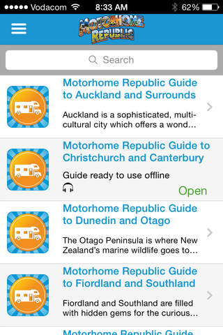Motorhome Republic New Zealand Travel Guide screenshot 2
