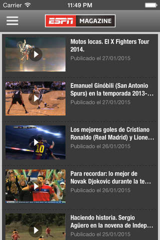 ESPN Magazine Móvil screenshot 2