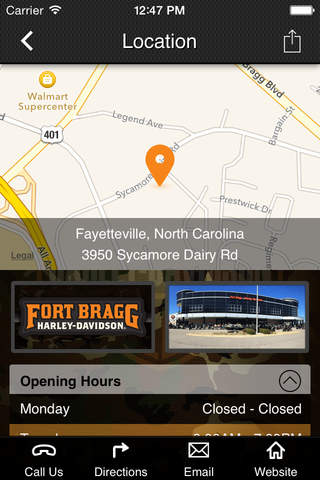 Fort Bragg Harley-Davidson screenshot 2