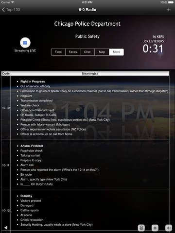 5-0 Radio Pro Police Scanner (Extra Feeds) screenshot