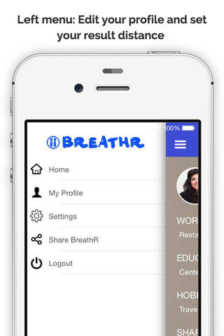 BreathR - Professionally Network Over Lunch screenshot 4