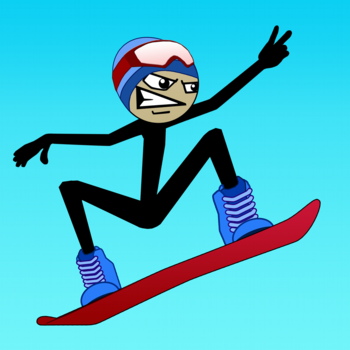 Stickman Snowboarder LOGO-APP點子