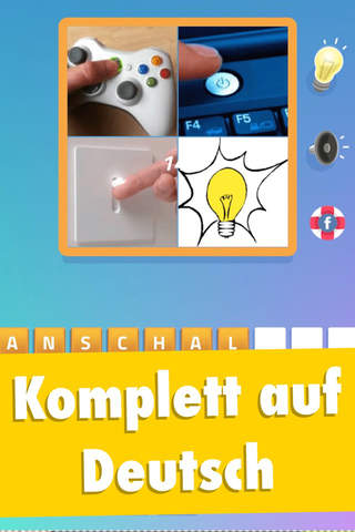Activity Quiz - Lustiges Wort Rätsel Spiel auf Deutsch: Teste IQ und Bildung & kombiniere 4 Bilder zu 1 Lösung screenshot 2