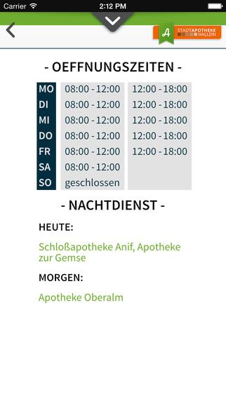 【免費醫療App】Stadtapotheke Hallein-APP點子