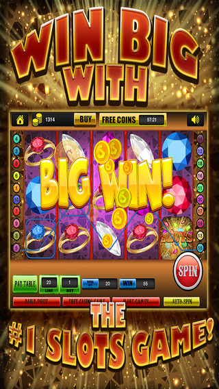 Ace Gem Jewel Slots Jackpot Machine Games - Lucky Spin To Win Prize Wheel Casino Game HD