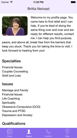 【免費醫療App】Britta Neinast - LCSW, Counselor and Certified Trainer-APP點子