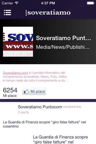 Soveratiamo News screenshot 2
