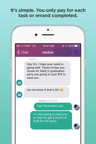 Wedew - Your personal assistant to help with tasks and errands screenshot 4