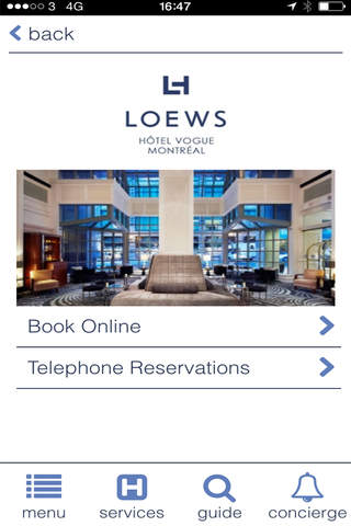 Loews Hotel Vogue screenshot 2