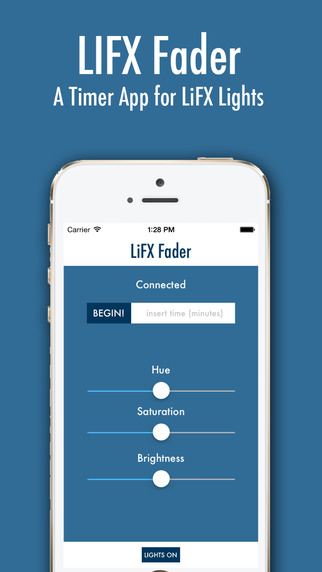 LiFX Fader - Timer and Controller for LiFX Bulbs