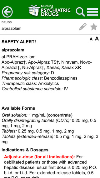 【免費醫療App】Nursing Psychiatric Drugs-APP點子