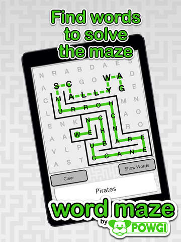 【免費遊戲App】Word Maze by POWGI-APP點子