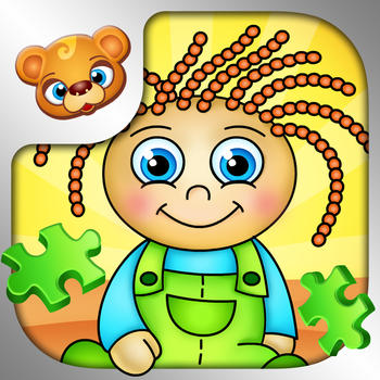 123 Kids Fun PUZZLE GREEN (Free App) - Preschool and kindergarten learning games 遊戲 App LOGO-APP開箱王