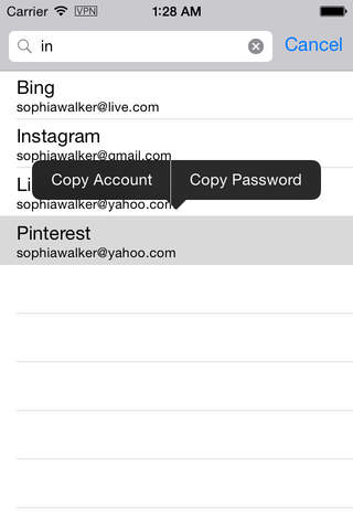 MyPasswords - Convenient Way screenshot 2