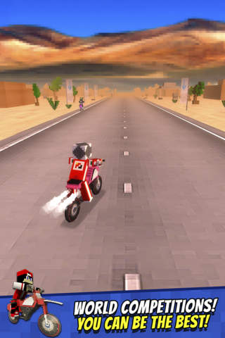 Dirtbike Survival - Block Motorcycles Racing Game For Mine Fans screenshot 4