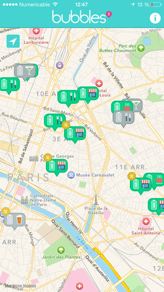 MyBubbles - Smart free charge points in Paris