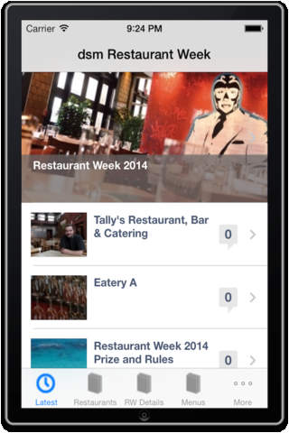 dsm Restaurant Week screenshot 2