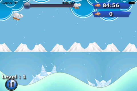 Polar Bear Snow Ski Jumping - Ting Winter Sled screenshot 2