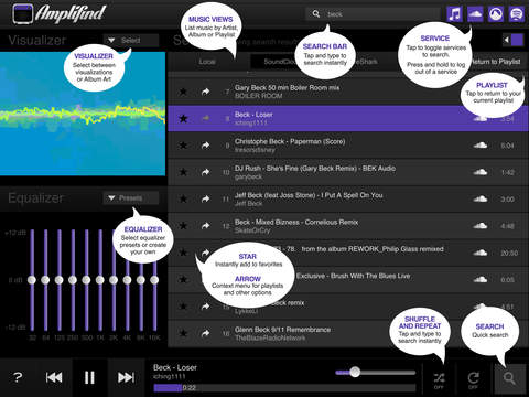 【免費音樂App】Amplifind Music Player and Visualizer-APP點子