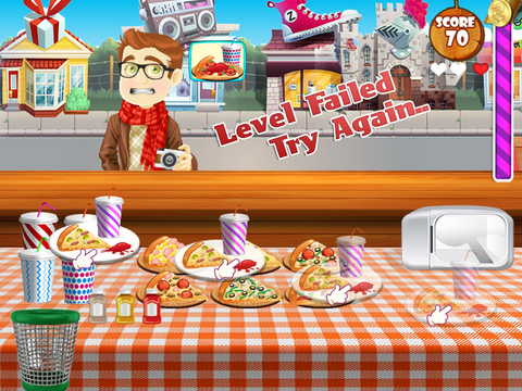 【免費遊戲App】Pizza Scramble - Crazy rising star chef’s girls kids kitchen Game-APP點子