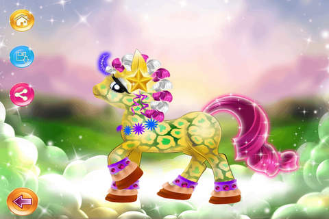 Unicorn Dress Up On Cloud Nine Free Game screenshot 3