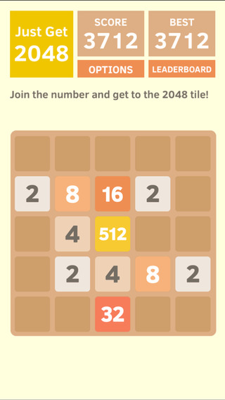 Just Get 2048 - A Simple Puzzle Game