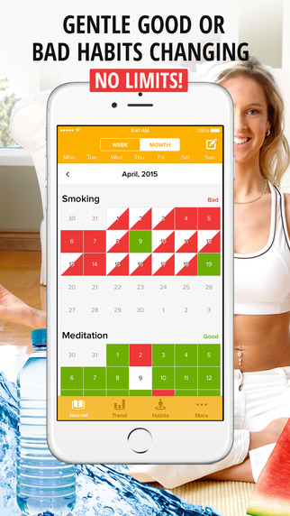 Habit - Personal Motivation Calendar Life Organizer to Track Your Daily Goals Change Habits. Downloa