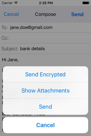 Jumble Secure Email screenshot 4