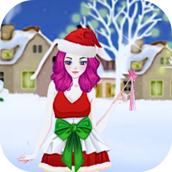 Christmas Beautiful Girl LOGO-APP點子