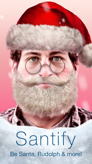 Santify - Make yourself into Santa Rudolph Scrooge St Nick Mrs. Claus or a Christmas Elf