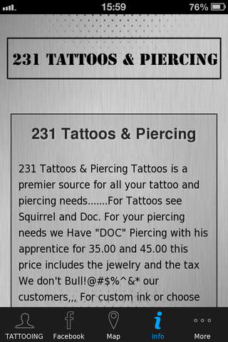 231 Tattoos & Piercing screenshot 3
