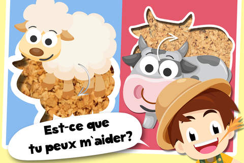 Toddler Tommy Farm Animals Cartoon - Barn and farm animal puzzles screenshot 2