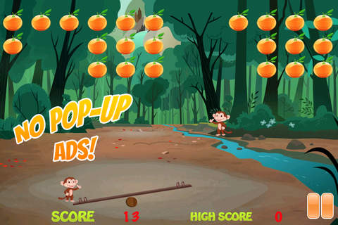 A Jungle Monkey Jumper - Fruit Catching Game MX screenshot 3