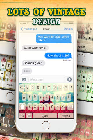 KeyCCM –  Vintage : Custom Colour and Wallpapers Keyboard Themes of The Best Design Collection Style screenshot 2