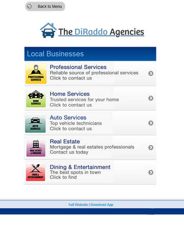 Screenshot of DiRaddo Agencies