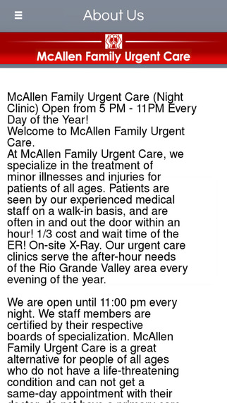 免費下載商業APP|McAllen Family Urgent Care - McAllen app開箱文|APP開箱王