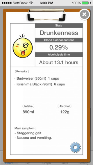 【免費健康App】Liquor Diary - Management of an evening drink Lite-APP點子