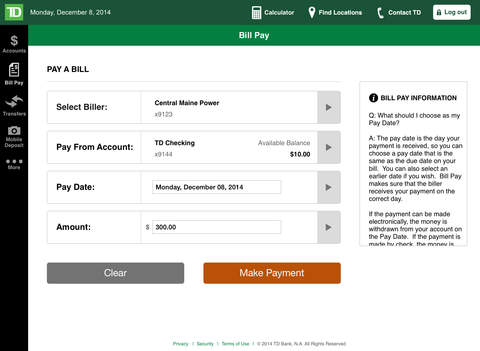 【免費財經App】TD Bank (US) for iPad-APP點子