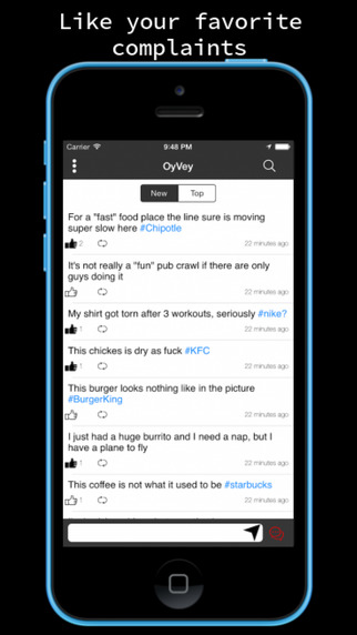 【免費生活App】OyVey - Anonymously Complain About Everything-APP點子