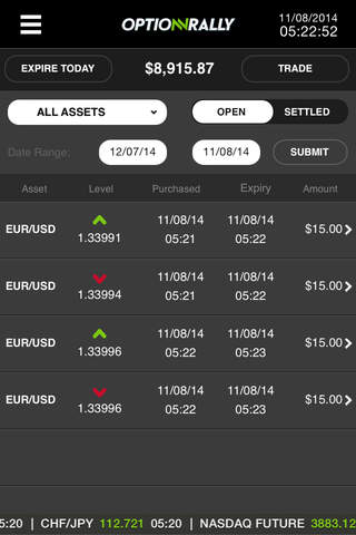 OptionRally Live Trader screenshot 4